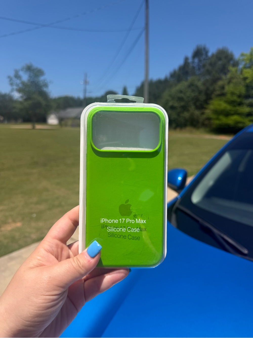 Apple iPhone 17 Pro Max Silicone Case - Lime Green